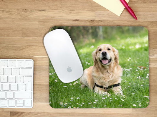 Personalised Mouse Pad – Custom Printed 24x20.5cm Fabric Top with 5mm Thick Rubber Base