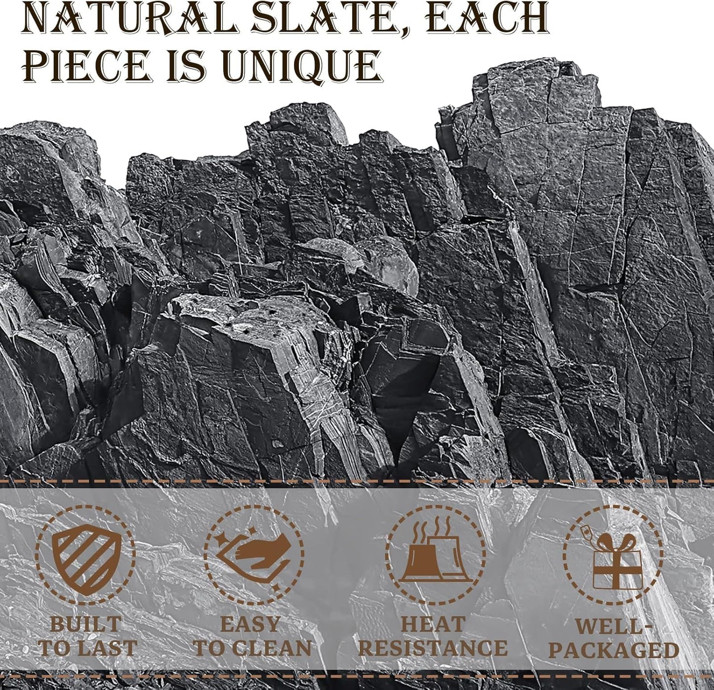 NATURAL SLATE COASTER