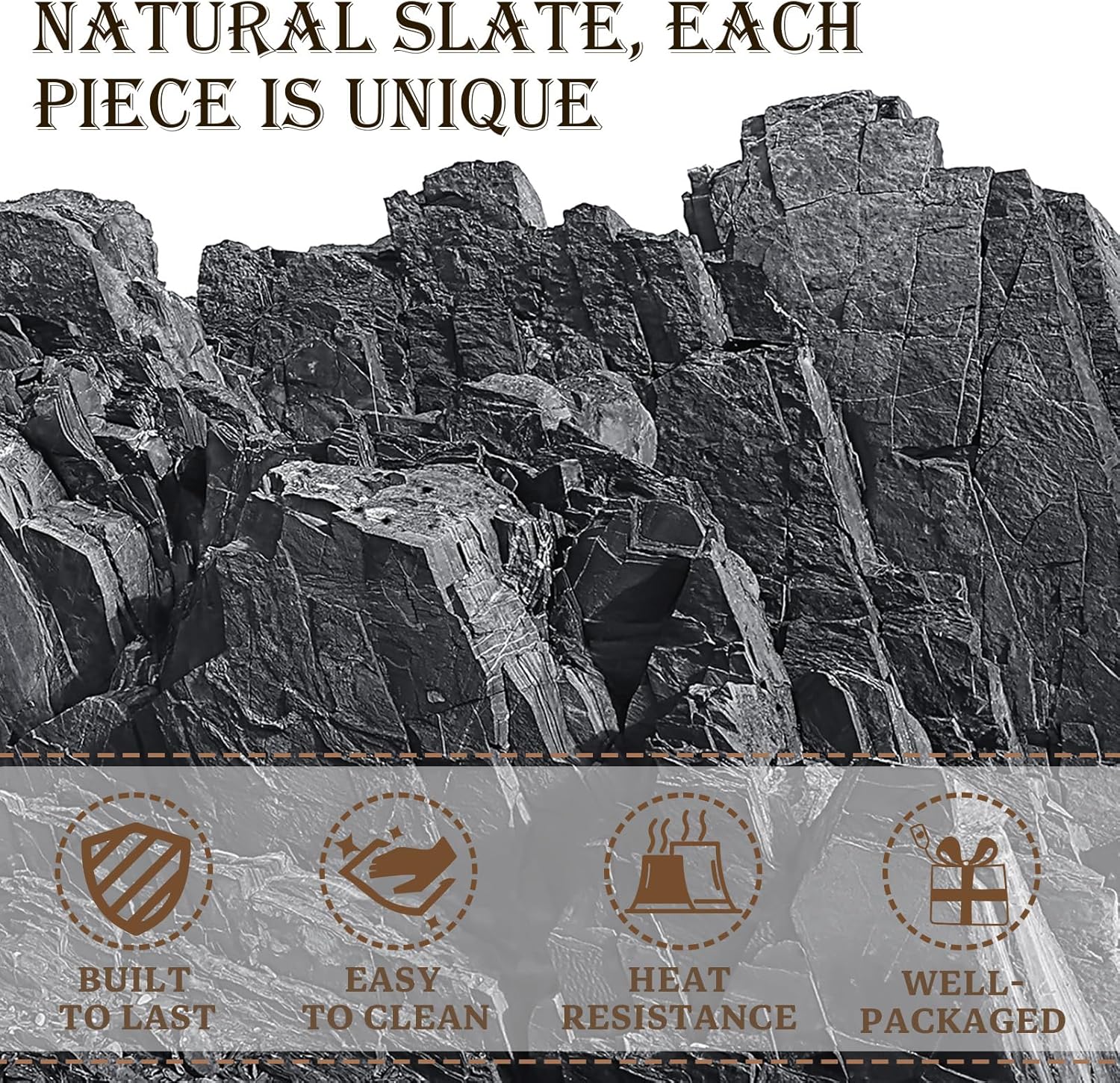 NATURAL SLATE COASTER