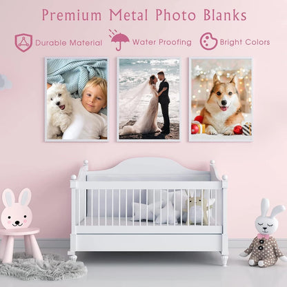 A4 Metal Custom Print Sheet – Personalized Aluminium Photo or Text Plaque | Custom Metal Sign for Gifts, Décor & Business Displays