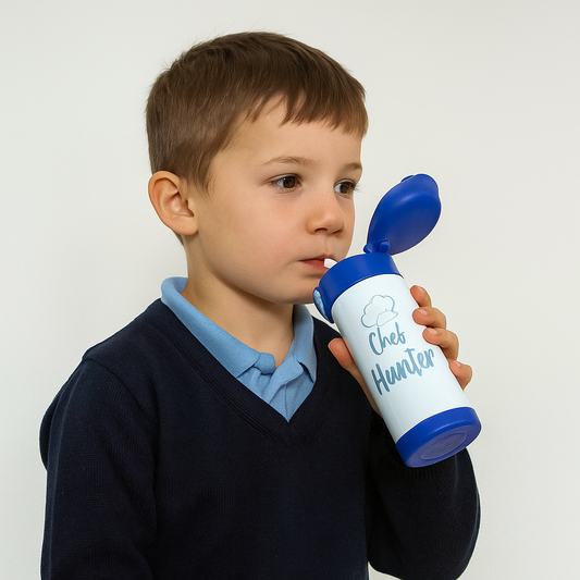 12oz Personalised Sippy Cup – Custom Kids Cup with Straw & Leak-Proof Lid | Multiple Colours