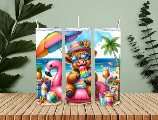 Personalised 20oz / 30oz Hot & Cold Tumbler – Custom Printed Leak-Proof Insulated Cup with Metal Straw & Cleaning Brush