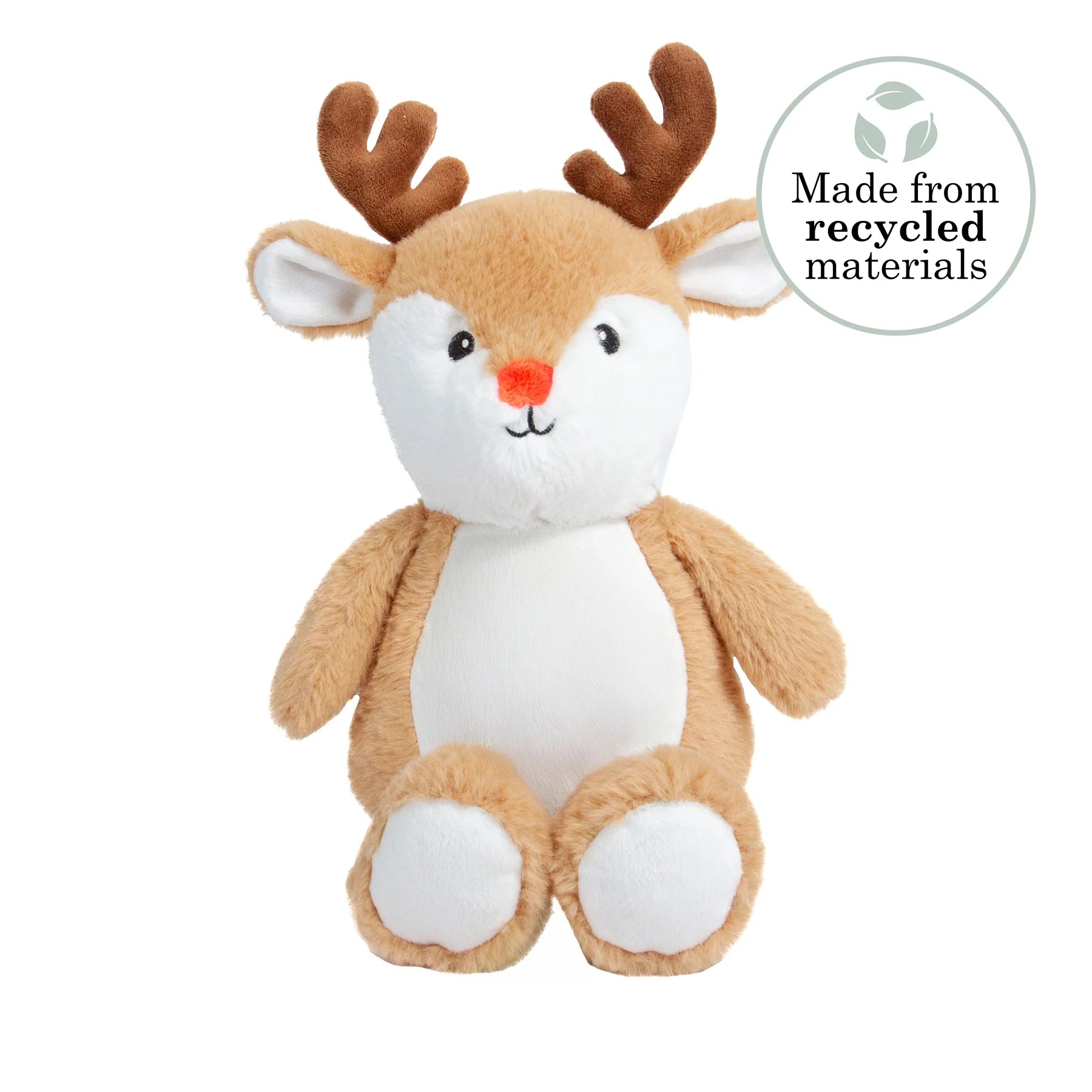 Custom Reindeer Plush Toy – Personalized Soft Christmas Gift