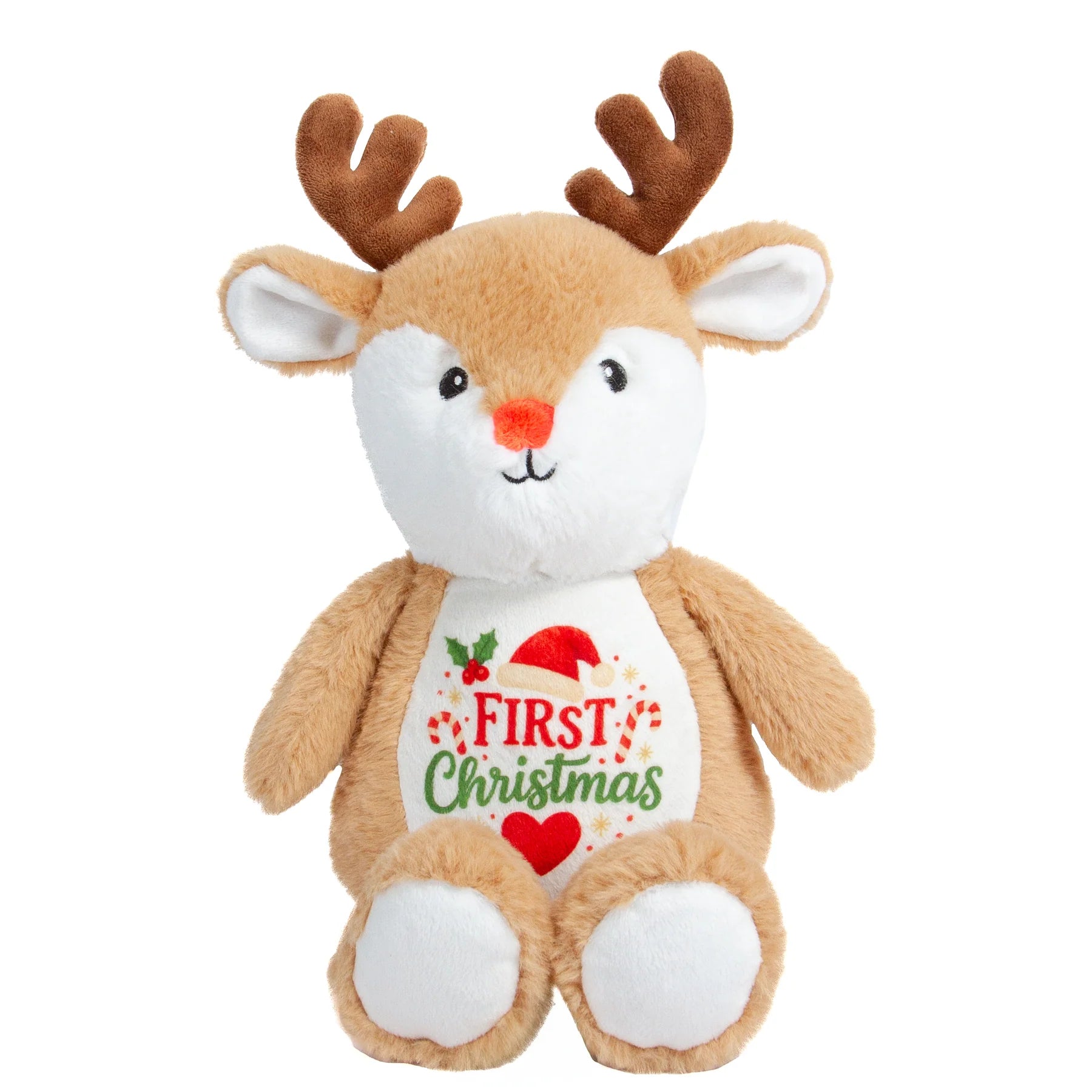 Custom Reindeer Plush Toy – Personalized Soft Christmas Gift