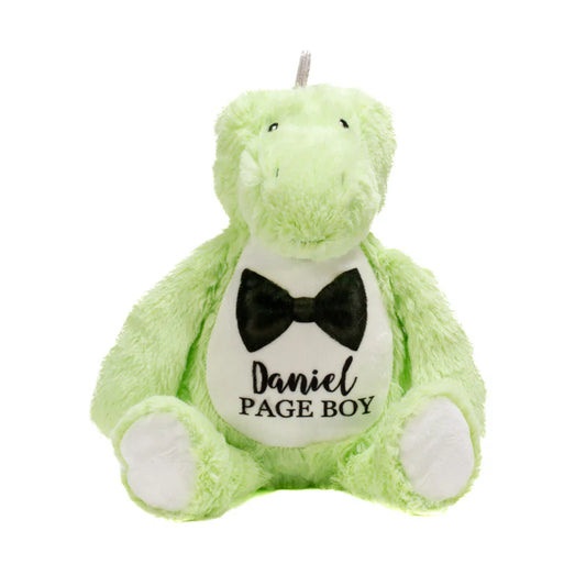 Personalised Dinosaur Plush Toy – Custom Printed Belly & Feet – Soft Prehistoric Keepsake – CE & UK Certified
