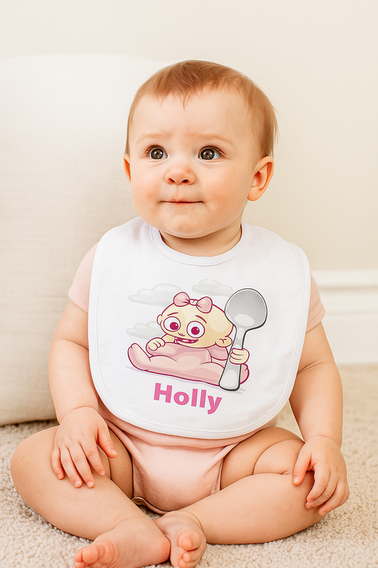 Personalised Baby Bib – Soft, Durable & Custom Printed – Perfect Keepsake Gift