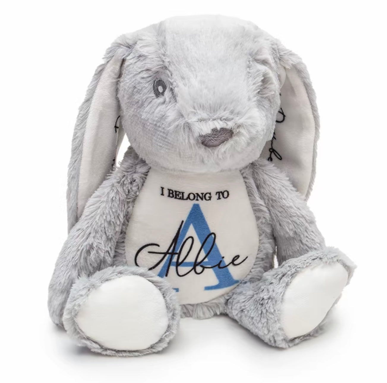 Personalised Rabbit Plush Toy – Custom Printed Soft Toy