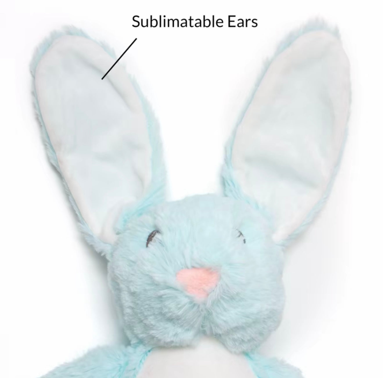 Personalised Rabbit Plush Toy – Custom Printed Soft Toy