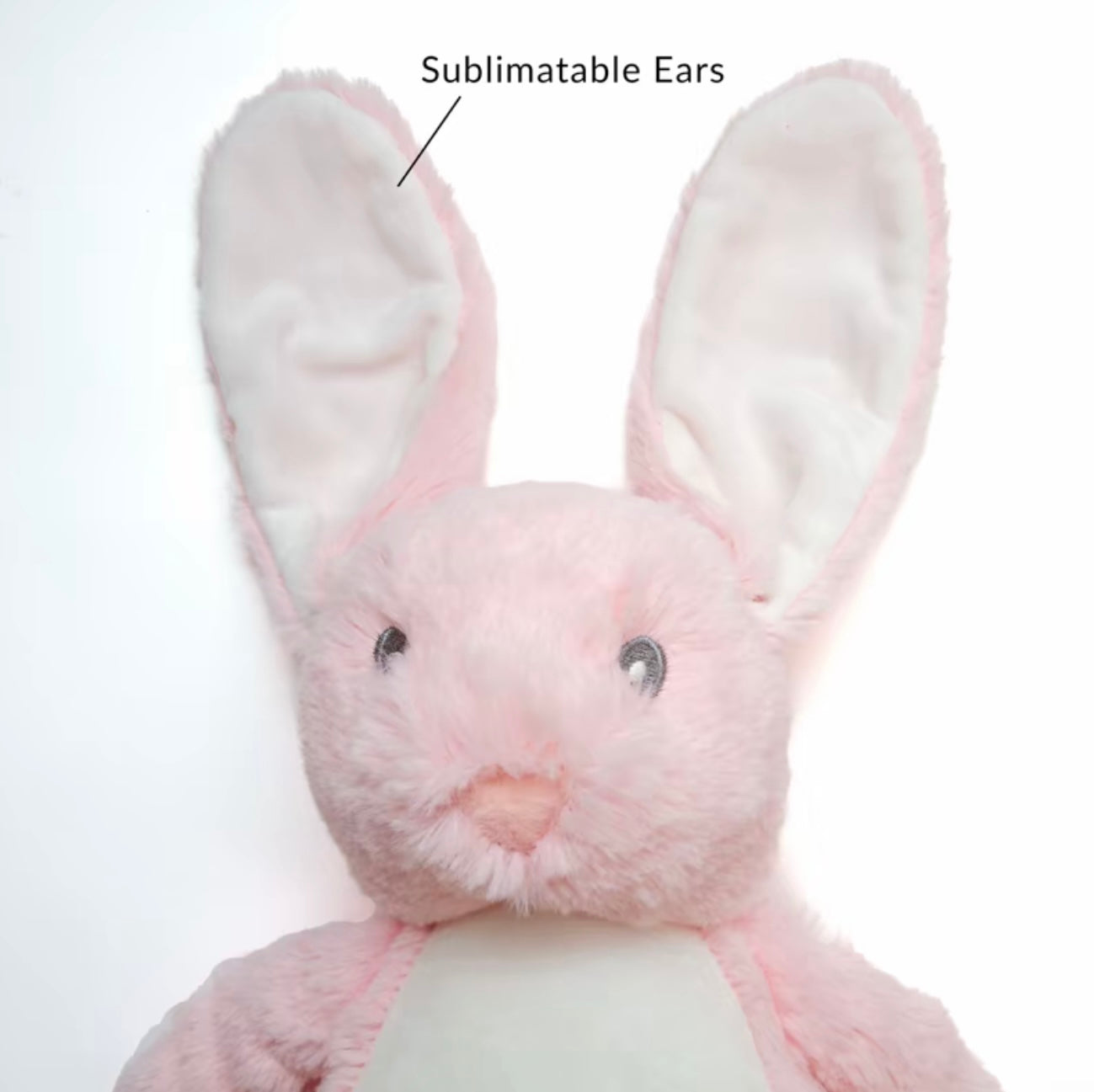 Personalised Rabbit Plush Toy – Custom Printed Soft Toy