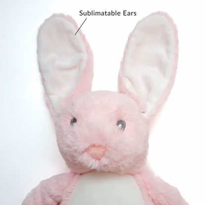 Personalised Rabbit Plush Toy – Custom Printed Soft Toy