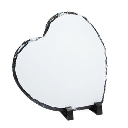 Personalised Heart Photo Slate – Custom Keepsake Plaque