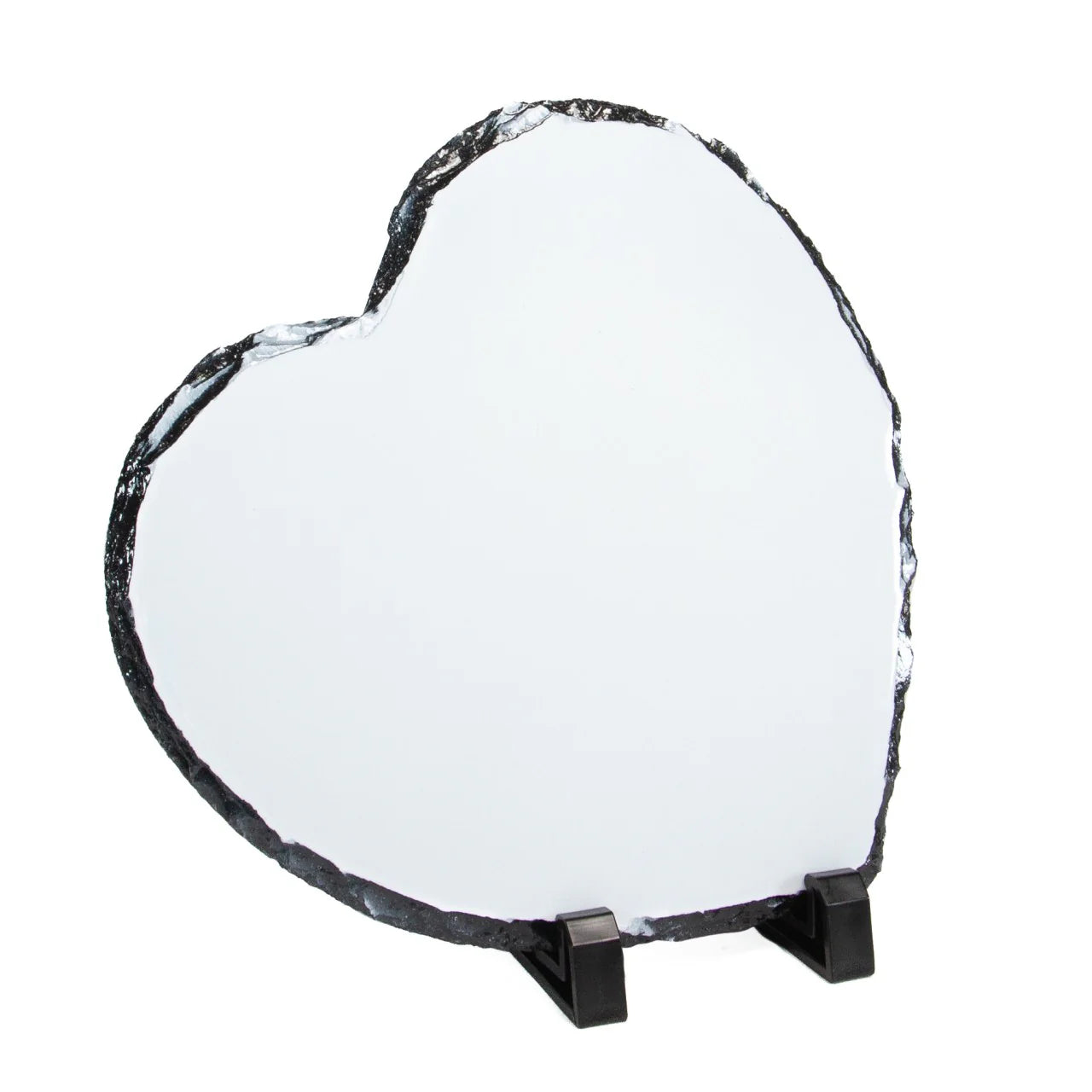 Personalised Heart Photo Slate – Custom Keepsake Plaque