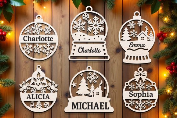 laser cut christmas ornament