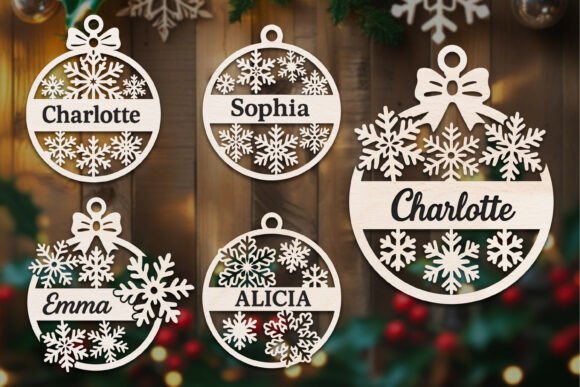 laser cut christmas ornament