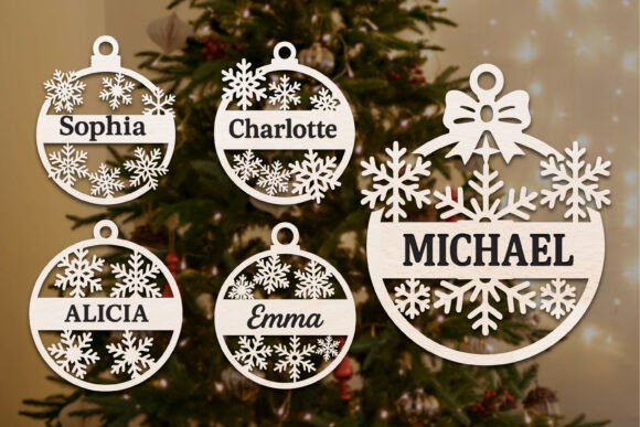 laser cut christmas ornament