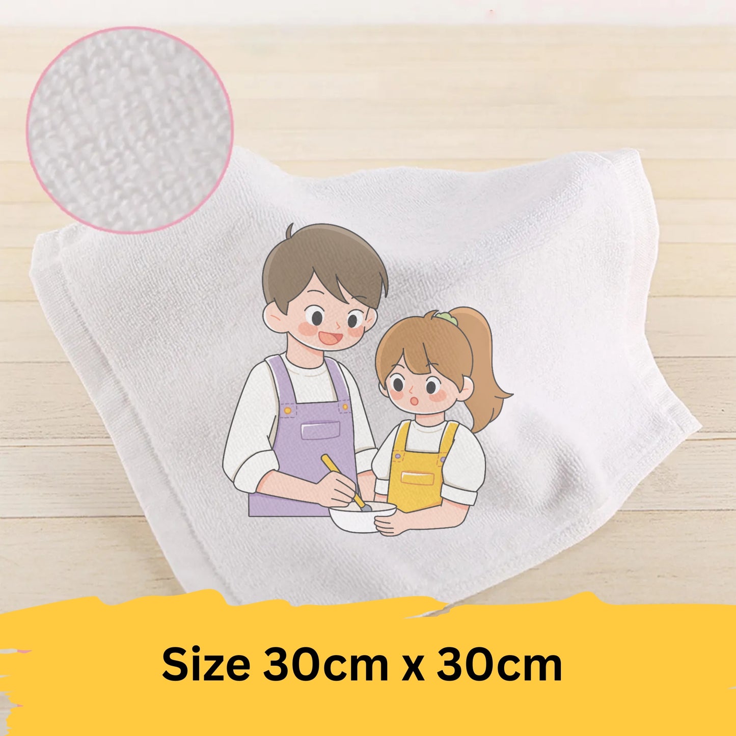 Personalized Kitchen Towel – Custom Printed Tea Towel for Gifts, Home, or Events