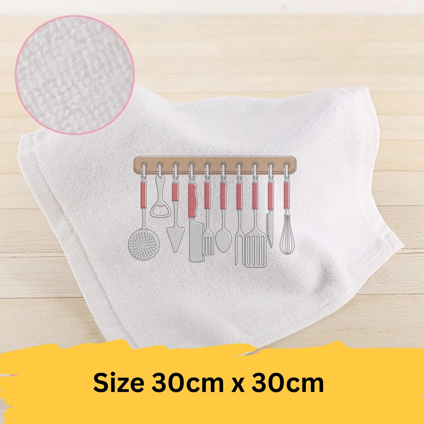 Personalized Kitchen Towel – Custom Printed Tea Towel for Gifts, Home, or Events