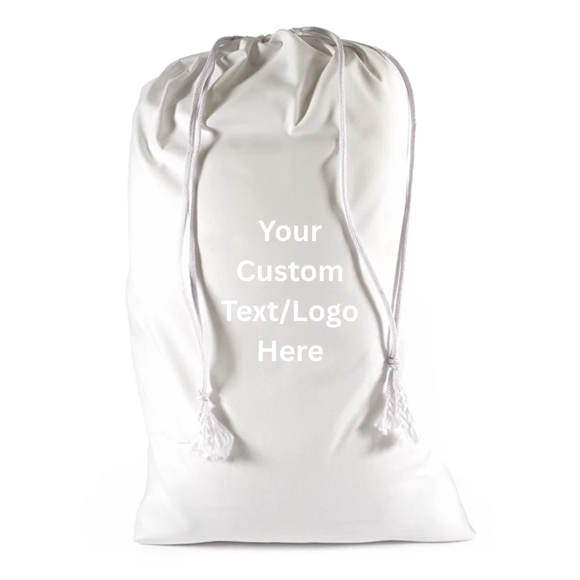 Christmas Polyester Drawstring Sack – Custom Holiday Gift Bag for Sports, Gym, or Promotions