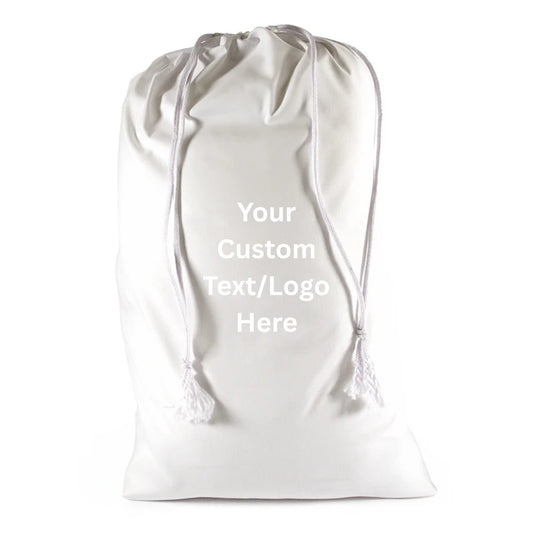 Christmas Polyester Drawstring Sack – Custom Holiday Gift Bag for Sports, Gym, or Promotions