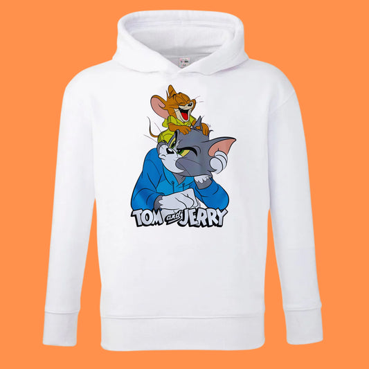 Personalised Kids' Hoodie – Custom Printed White 100% Polyester (Ages 7–14)