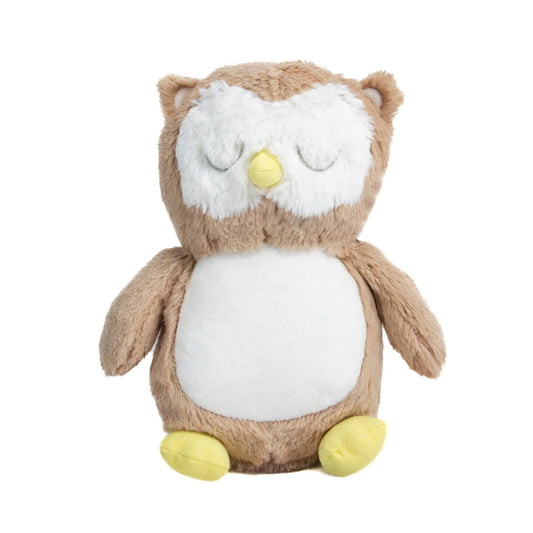 Personalised Owl Plush Toy – Custom Printed Belly – Soft Woodland Keepsake – CE & UK Certified